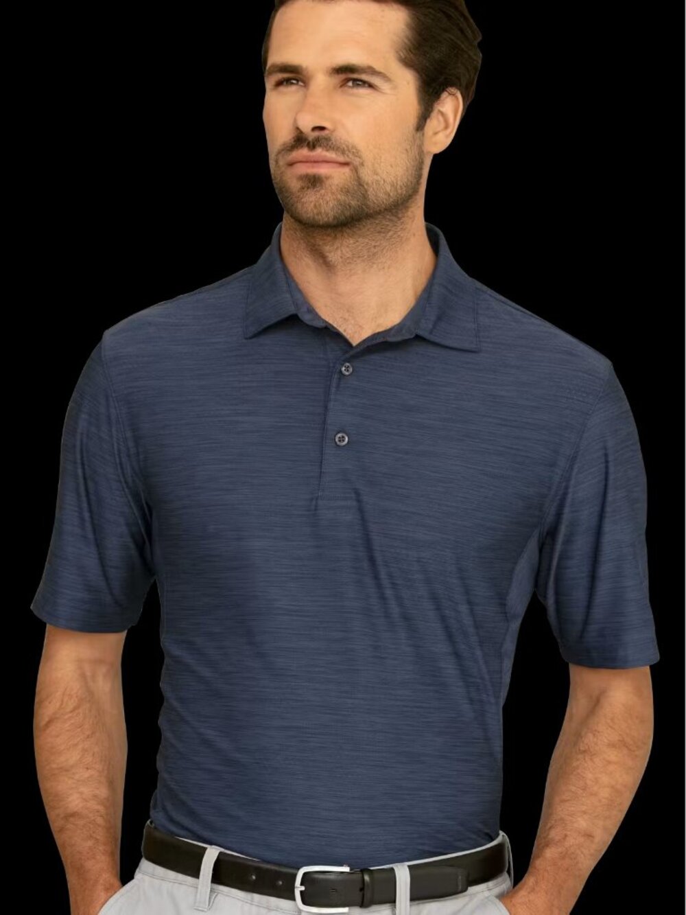 Greg Norman Play Dry® Heather Solid Polo GNS9K477 Size L (New)